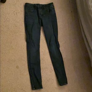 High rise skinny jeans